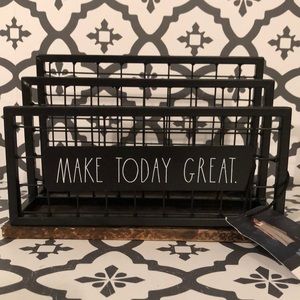 Black Wire Desk Organizer